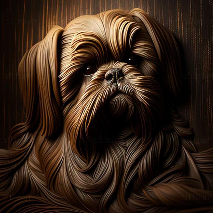 3D model Shih Tzu dog (STL)